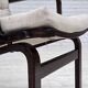 1970s, Scandinavian armchair, furniture wool, dark beech wood.