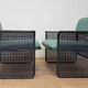 Set of Two Rare Metal Armchairs Talin Vicenza, Italy, 1970s