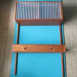 Library coffered suspended in teak, Denmark, 50 years