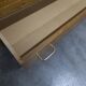 Commode 3 tiroirs pieds compas 1960 couleur miel