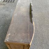 Vitrine vaisselier vintage en bois massif art déco 1940