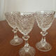 Set de 3 verres ancien cristal st Louis