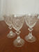 Set de 3 verres ancien cristal st Louis