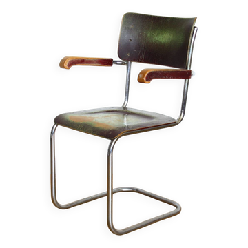 Functionalist - Bauhaus (arm)chair by Vichr, Czechoslovakia