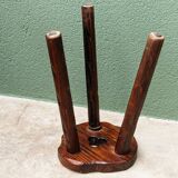 Wooden tripod stool