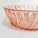 Pink glass bowl