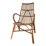 Vintage rattan armchair