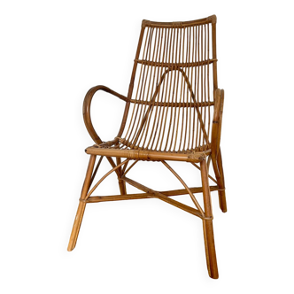 Vintage rattan armchair