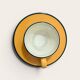 Vintage Pagnossin cup and saucer – Sun yellow on