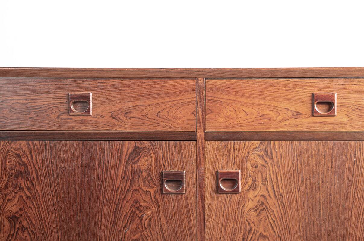 Buffet or small Scandinavian sideboard in rosewood by Erik Brouer 1960.