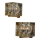 Pair of Cubosfera wall lights by Alessandro Mendini, Italy, 1960s.