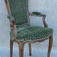 Fauteuil cabriolet de style Louis XV