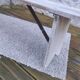 White patinated bench