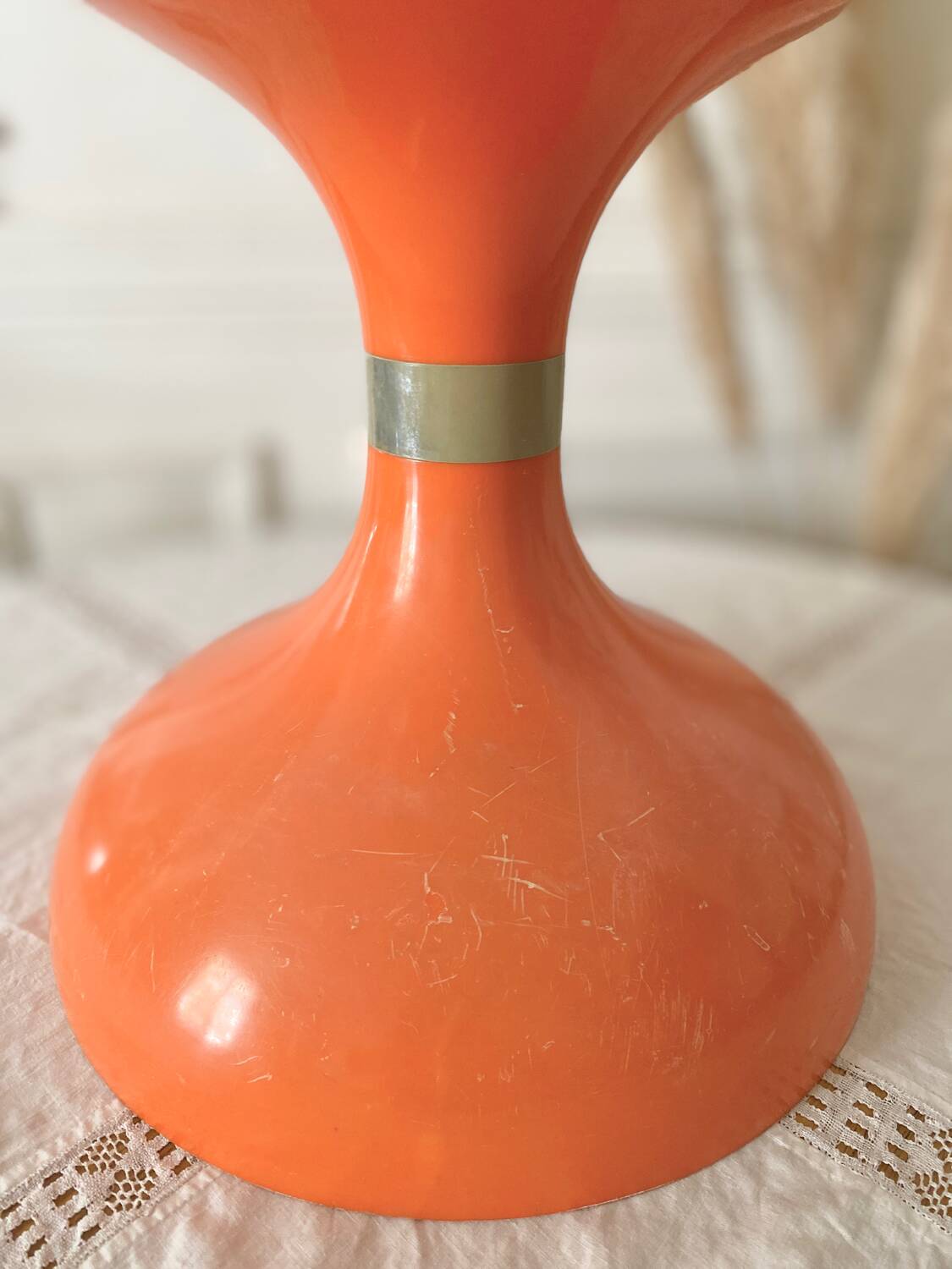Robur Sgabello Americano stool orange plastic vintage 70s