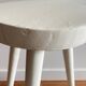 Tabouret tripode vintage en bois