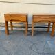 Pair of elm bedside tables Maison Regain 80'