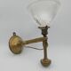 Old passageway wall lamp Marine lamp with holophane tulip pendulum