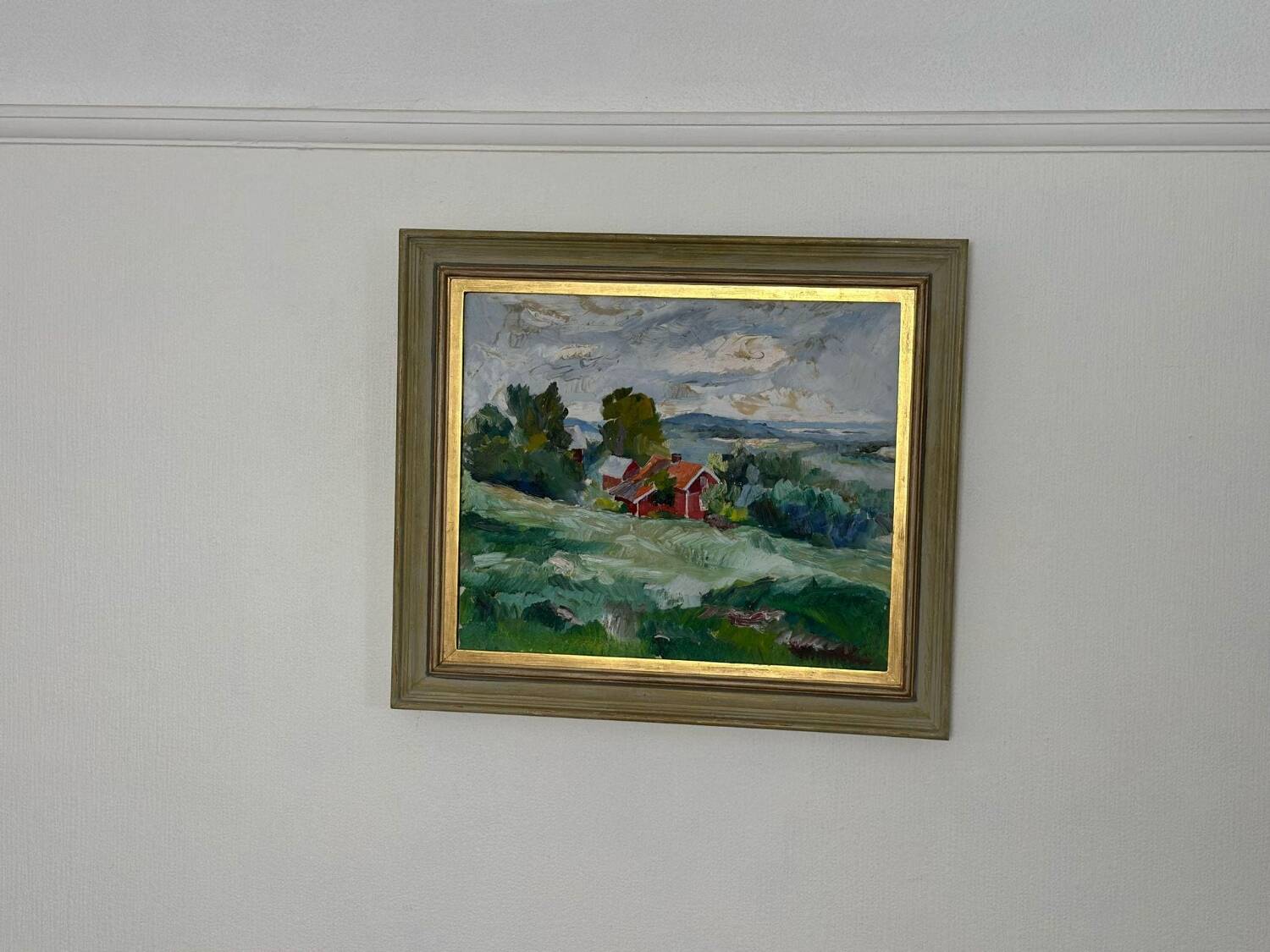 Swedish Oil on Panel – “Landscape” by Erik Boëthius (1897–1970)