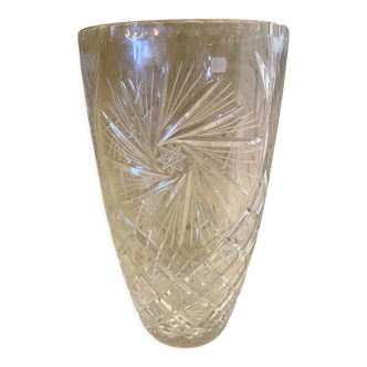 Bohemian crystal vase