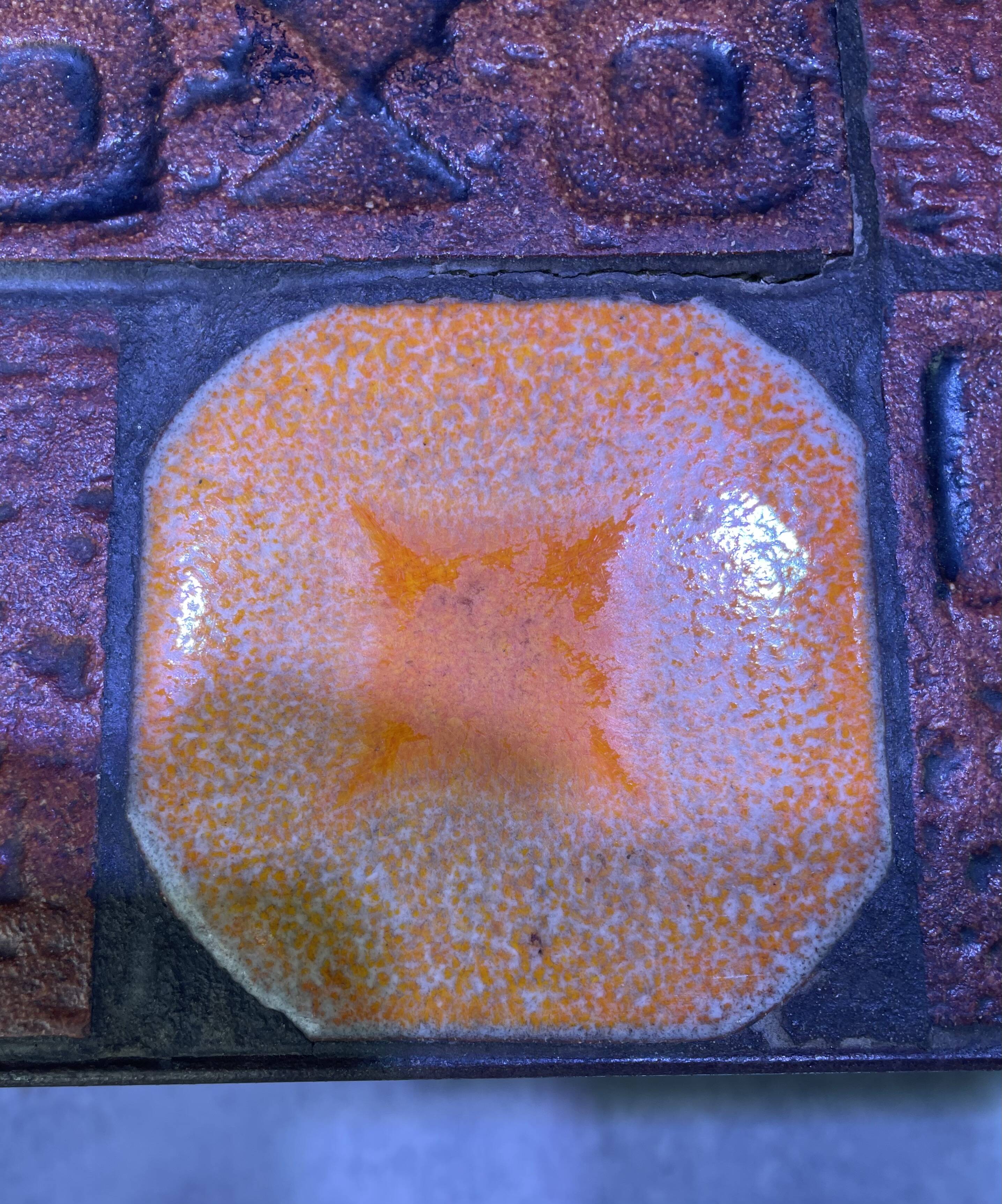 Glazed ceramic coffee table