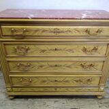 Antique chest of drawers with marble