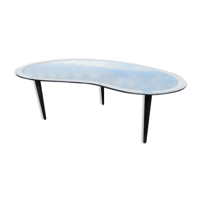 Table basse forme haricot des années 1970