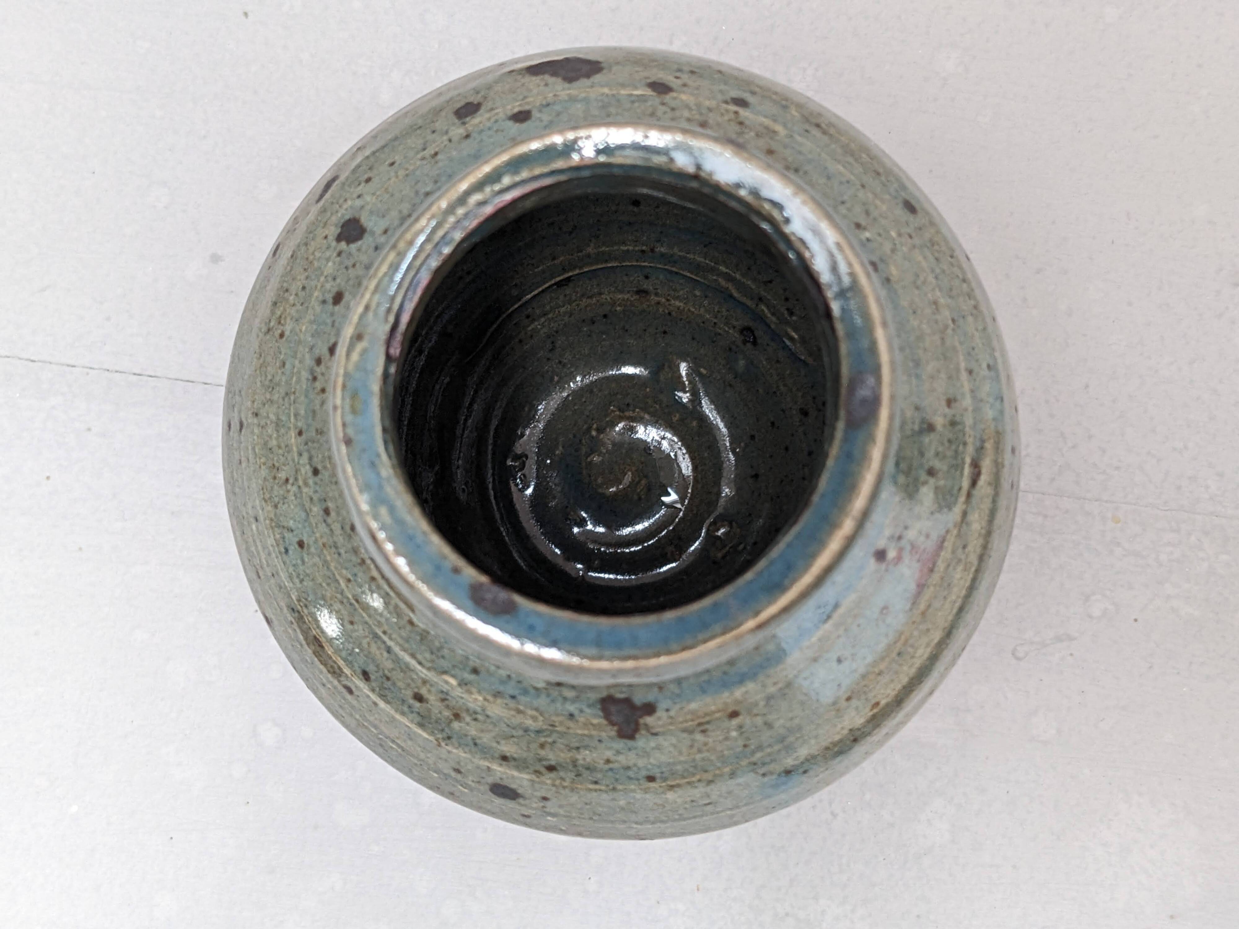 Small vase in Corsican pyrite stoneware