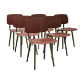 Set de 6 chaises "Revolt" par Friso Kramer pour Ahrend de Cirkel 1954