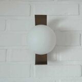 Vintage wall lamp, 1 of 4, brutalist sconce, copper ceiling light 1970's