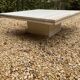 Table basse en travertin 115x115 cm