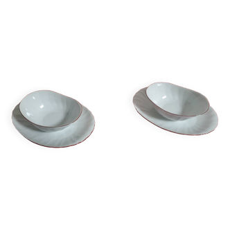 Saucières en porcelaine Bernardaud