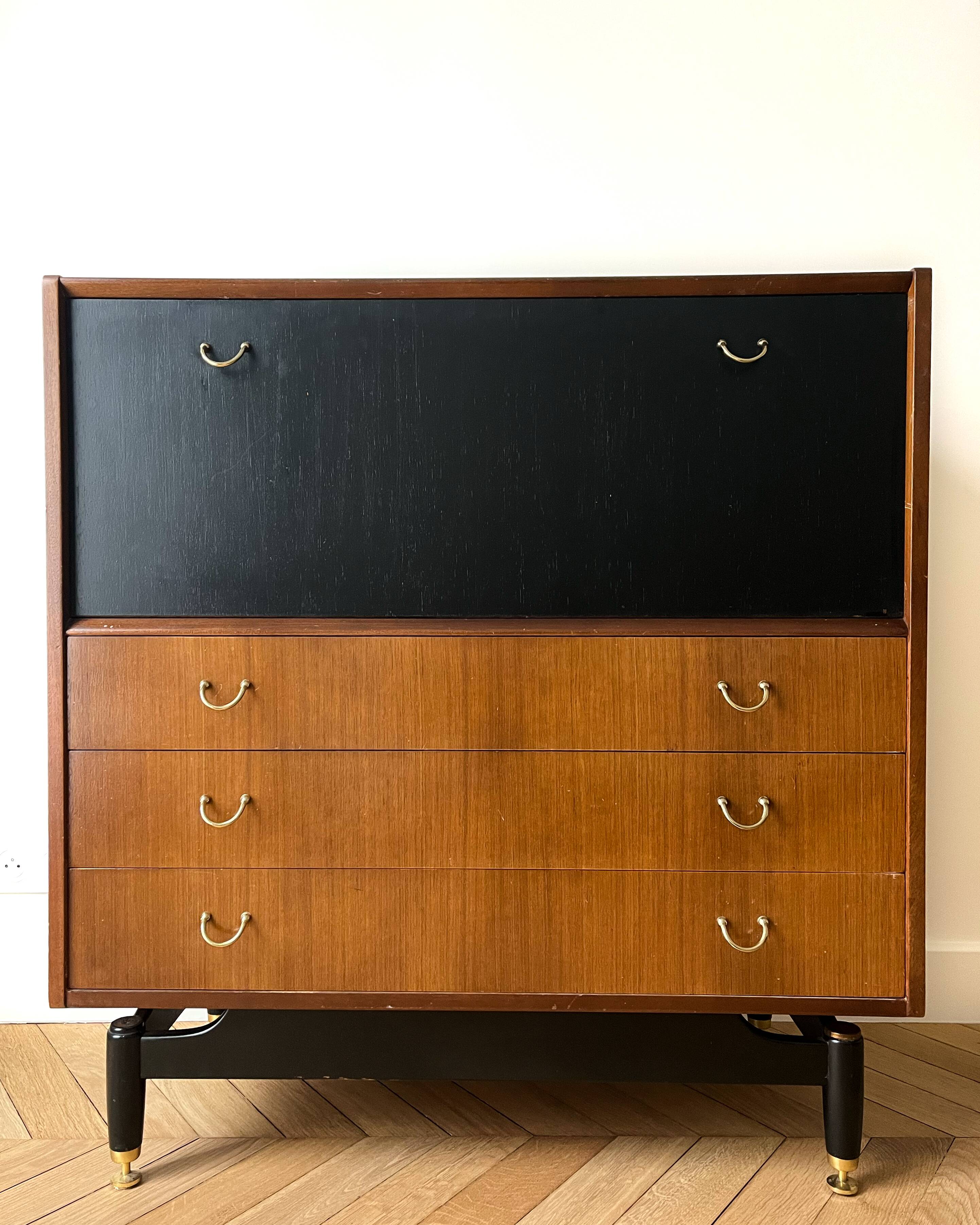 Commode haute/bureau vintage G Plan Tola & Black design
