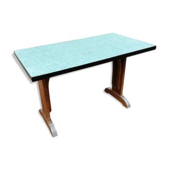 Green formica bistro table