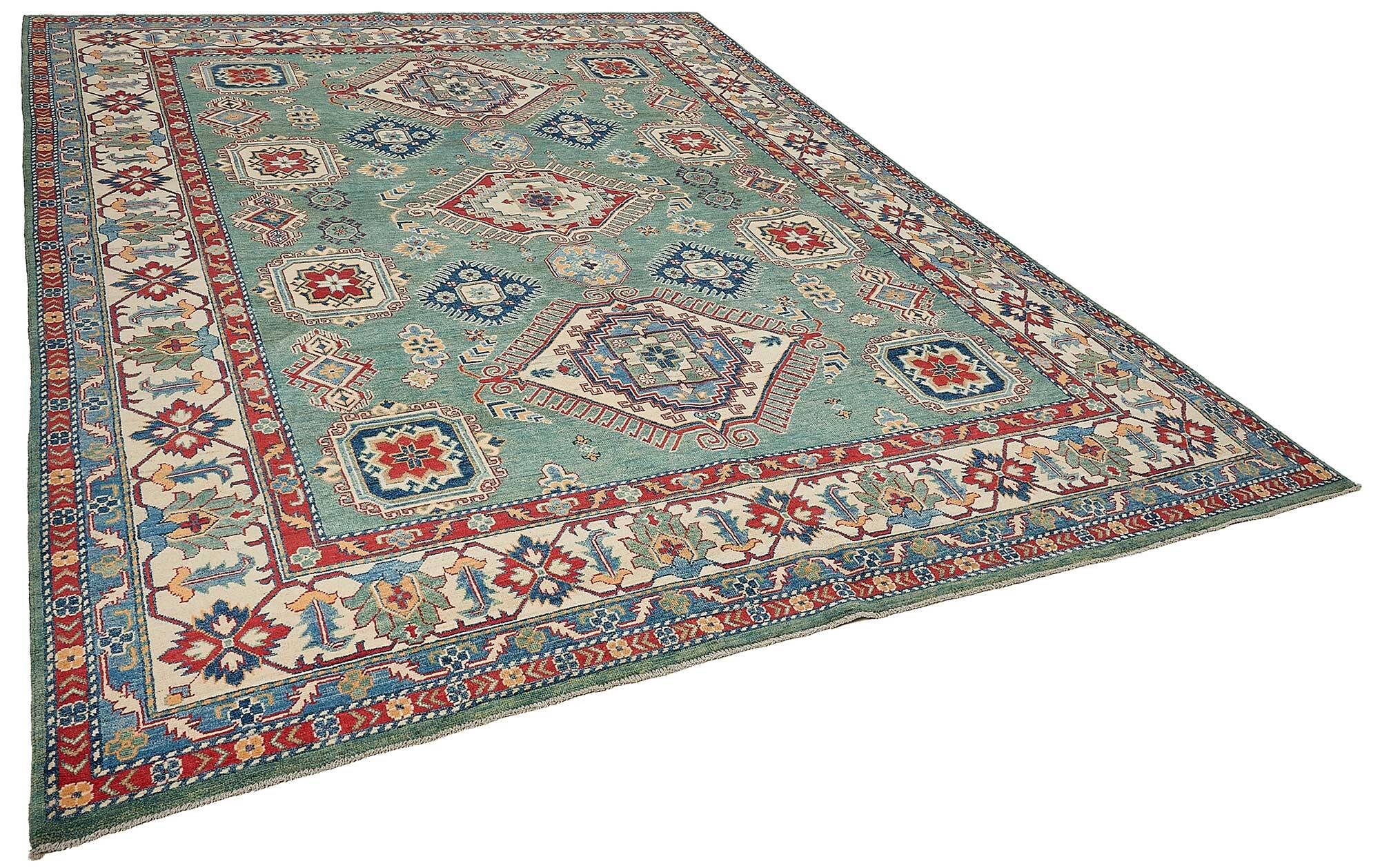 Tapis Oushak en laine noué à la main turc 273 cm x 357 cm