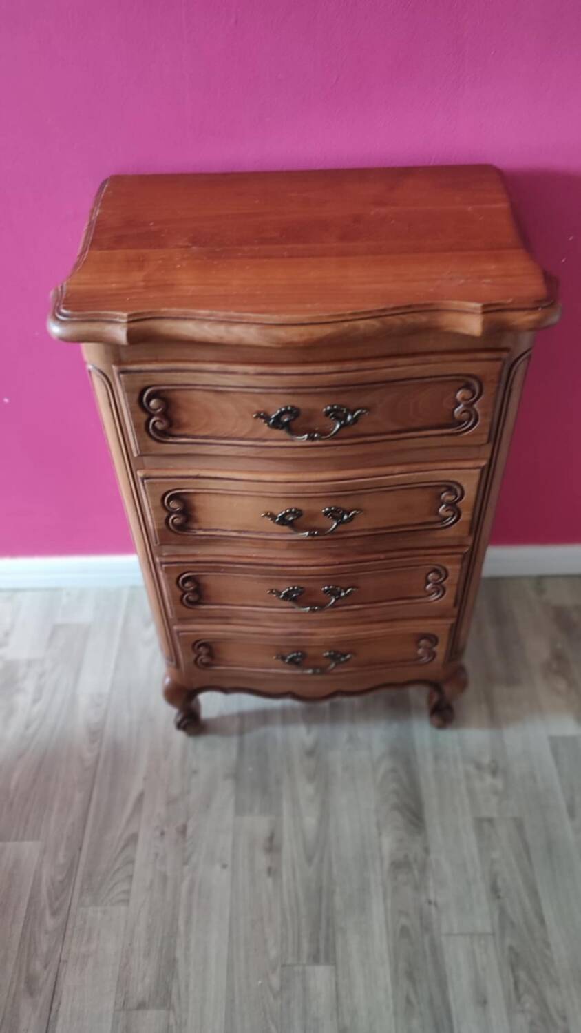 Vintage wooden chest of drawers storage unit