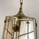 Suspension vintage en nacre et laiton