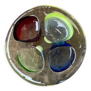 Cendrier vintage en verre de Murano