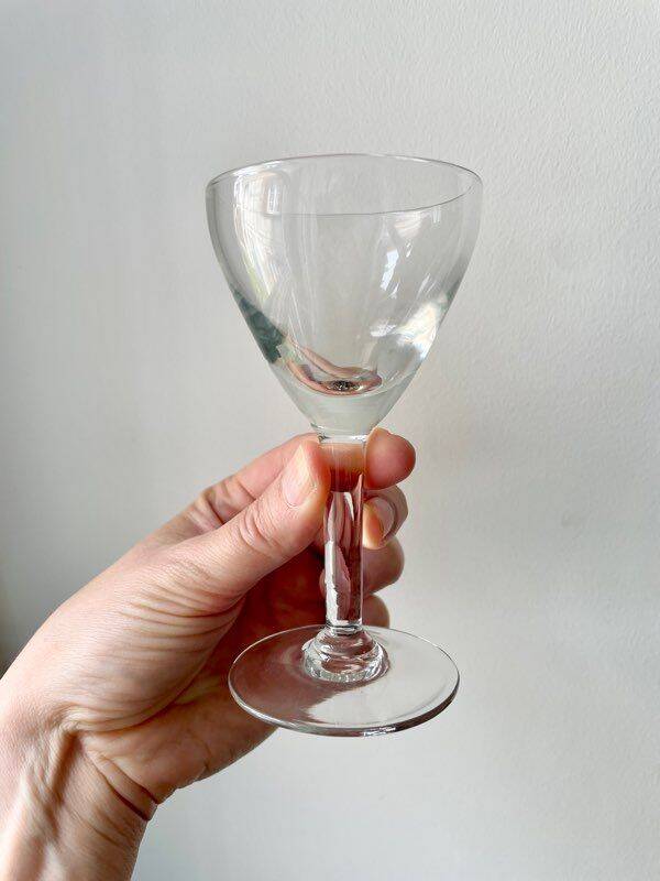 6 antique liqueur glasses