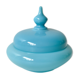 Candy box or small box in blue opaline