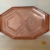 Rosaline B style pink glass tray dish