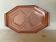 Plat plateau en verre rose style Rosaline B