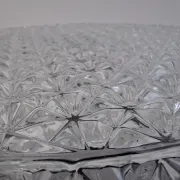 1990s Czech Geometric Glass Ceiling or Wall Light