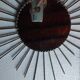 Wrought iron sun mirror