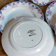 Nine Sarreguemines earthenware dessert plates, Brunoy service, 1940s