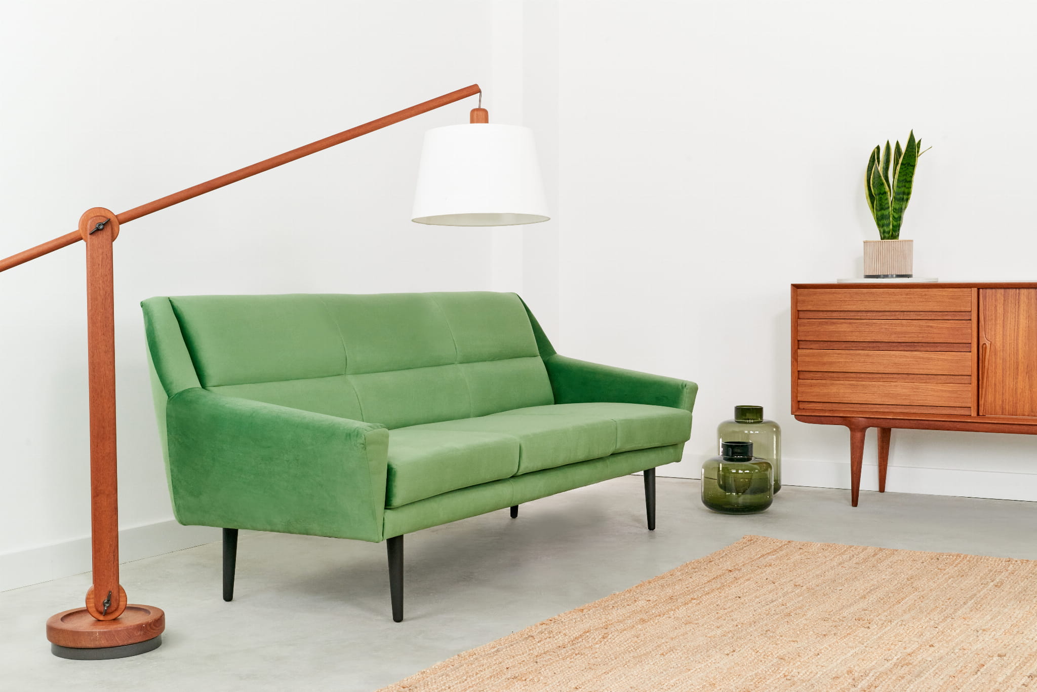 Sofa skagen green, scandinavian design