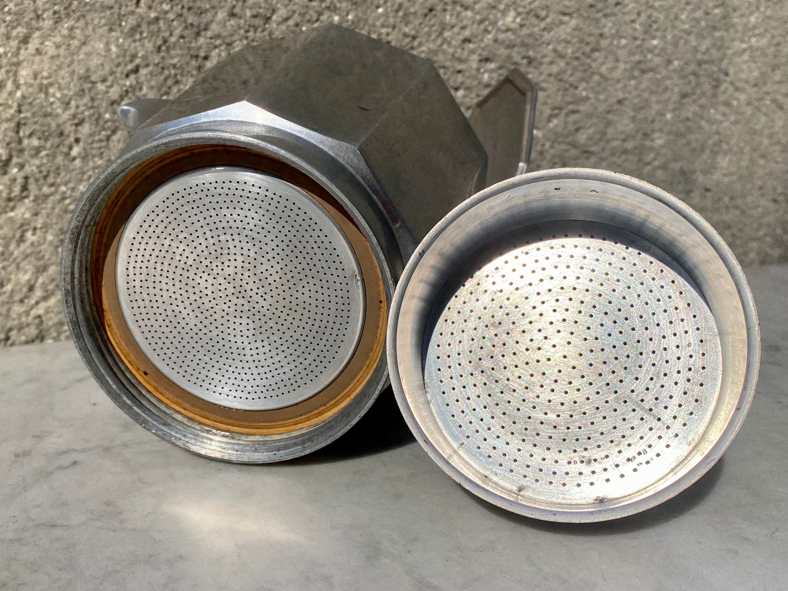 Italian coffee maker 8-10 cups vintage 70s very good condition