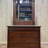 Commode de toilette en acajou époque Napoléon III