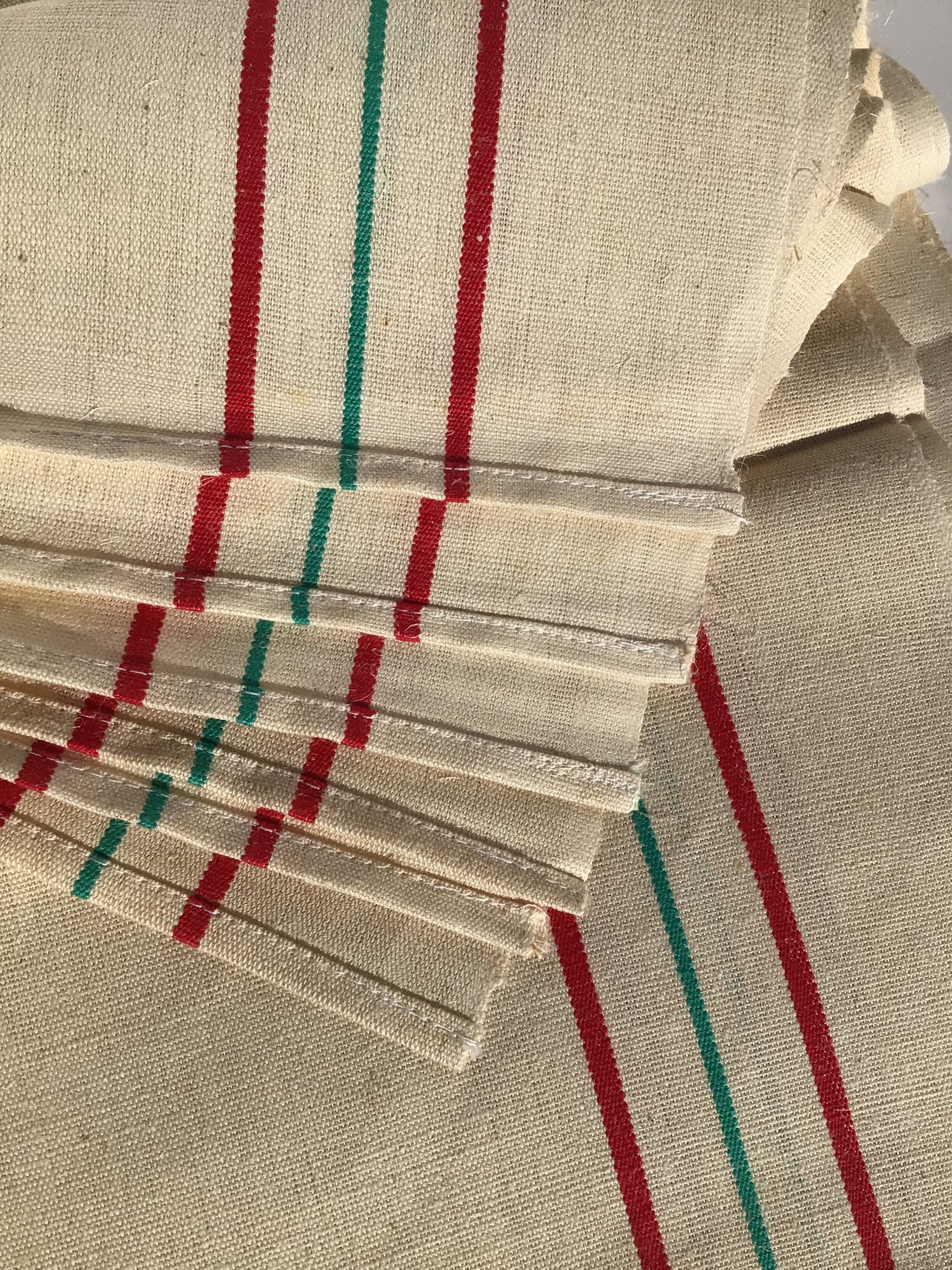 6 New old tea towels 55x70 métis