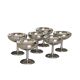 Set of 6 Vintage Stainless Steel Ice Cream Bowls