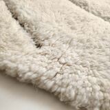 Moroccan Berber carpet blessed ouarain ecru with black diamonds engraved 295x213cm